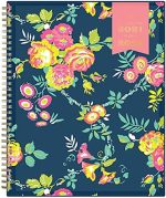 Day Designer for Blue Sky 2021-2022 Academic Year Weekly & Monthly Planner, 5" x 8", Flexible Cover, Wirebound, Peyton Navy (107927-A22)